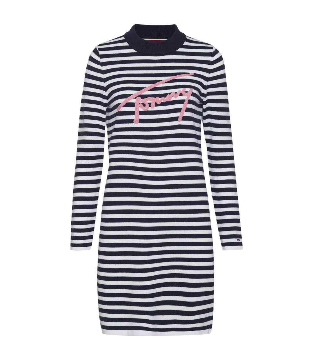 Robe Courte Motif/style À Rayures Femme Bleu Marine Tommy Hilfiger-2