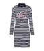 Robe Courte Motif/style À Rayures Femme Bleu Marine Tommy Hilfiger-2