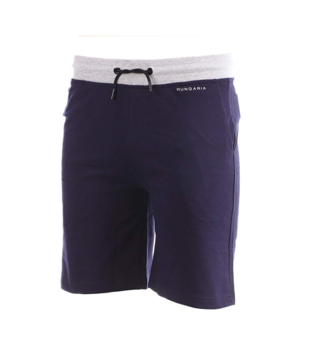 Short Jogging Marine/Gris Homme Hungaria Manam - L