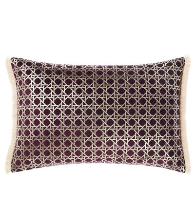 Taira fringed cushion cover 40cm x 60cm brown/beige Linen House