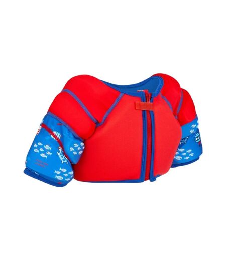 Gilet De Flottaison Water Wing Motif/style Nautique 2-3 Ans Rouge Bleu Zoggs