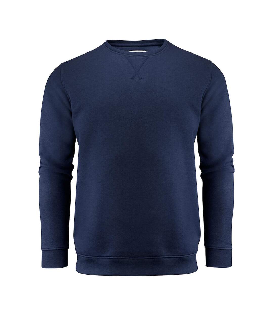 Mens Alder Crew Neck Sweatshirt Grey Melange Harvest-1