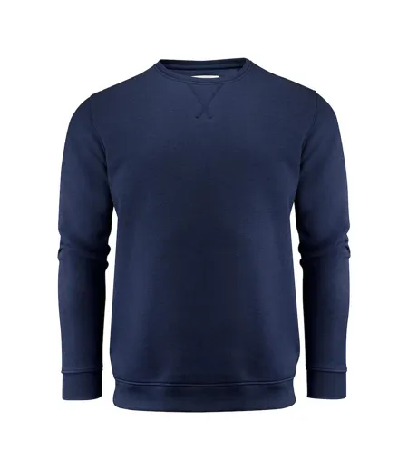 Mens Alder Crew Neck Sweatshirt Grey Melange Harvest