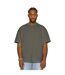 Unisex Adult Supreme Organic Combed Extended Neckline Oversized T-shirt Khaki Olive Casual Classics-1