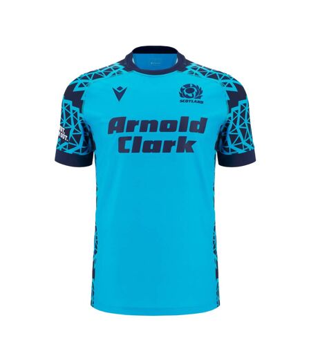 Haut De Rugby Adulte Bleu Marine Bleu Ciel Scotland RU