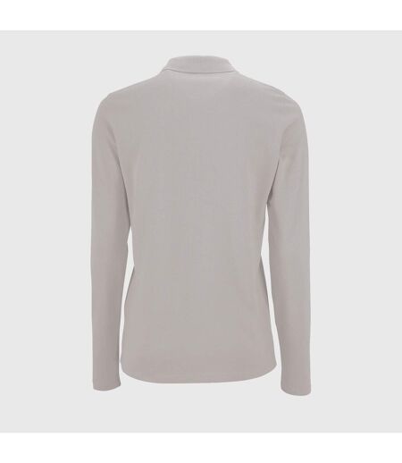 SOLS Womens/Ladies Perfect Long Sleeve Pique Polo Shirt (White) - UTPC2908