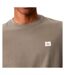 T-Shirt taupe homme calvin klein jeans badge l4g-2