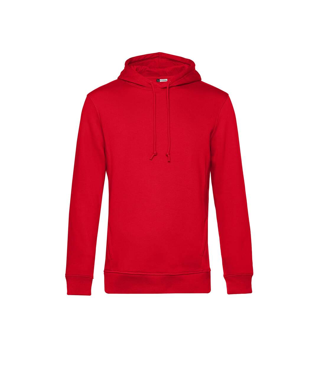 Mens organic hoodie red B&C