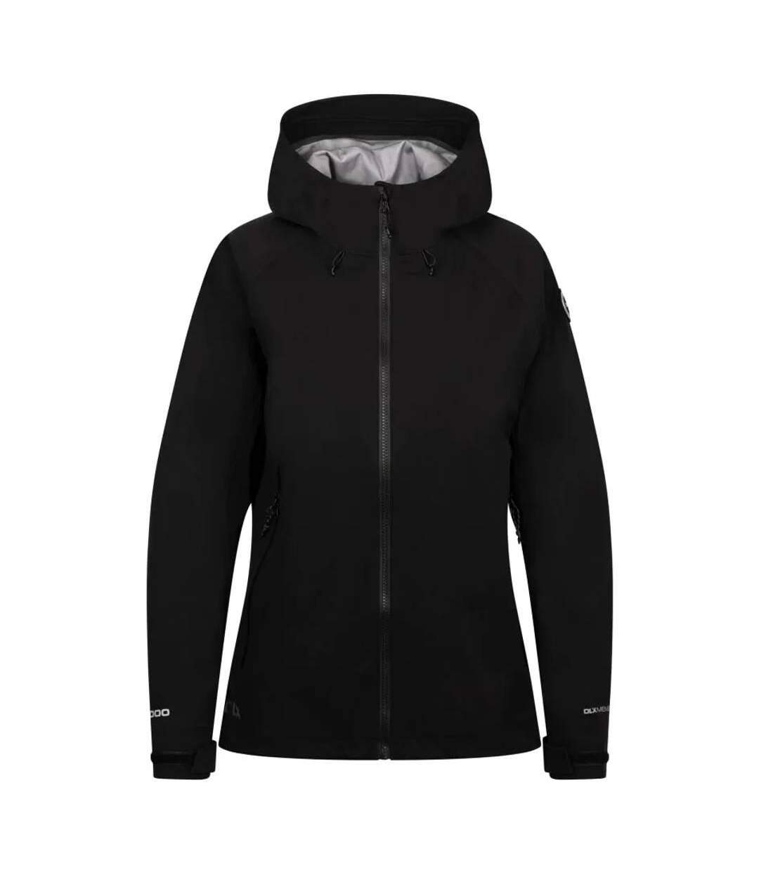 Veste imperméable justine dlx femme noir Trespass-1