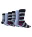 Wildfeet - 6 Pack Mens Bamboo Dress Pattern Socks-1