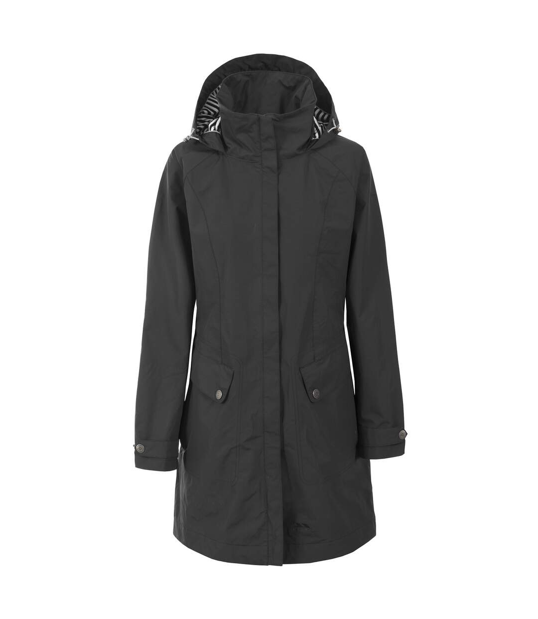 Womens/ladies Rainy Day Waterproof Jacket Black Trespass-2