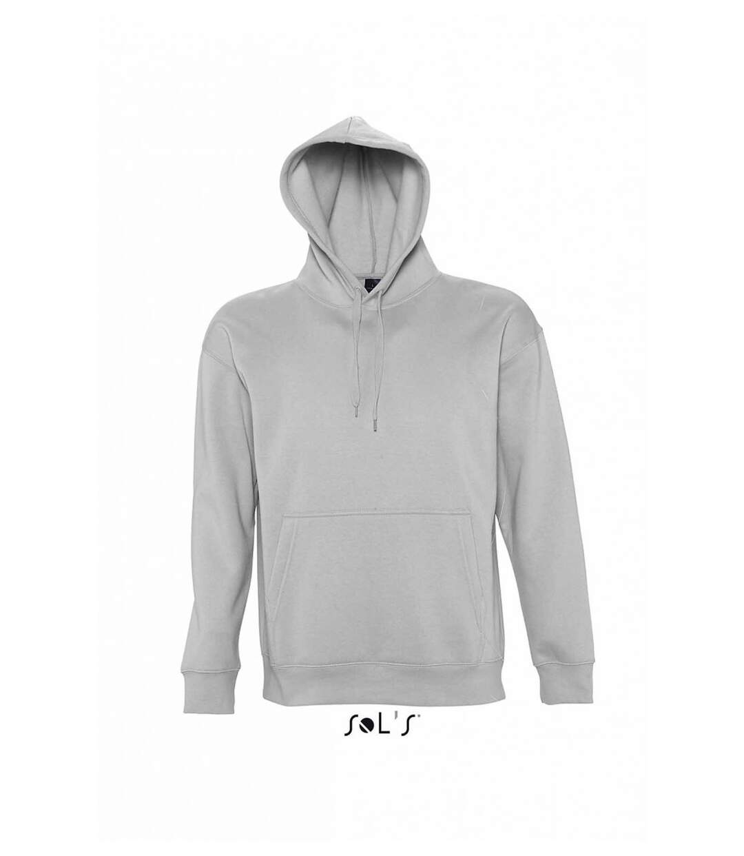 Sweat shirt capuche poche kangourou unisexe - 13251 - gris clair