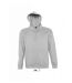 Sweat shirt capuche poche kangourou unisexe - 13251 - gris clair