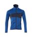 Mens Accelerate Fleece Jacket Azure Blue Dark Navy Mascot-1