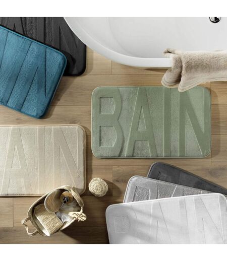 Tapis de Bain Microfibre Relief 45x75cm Sauge