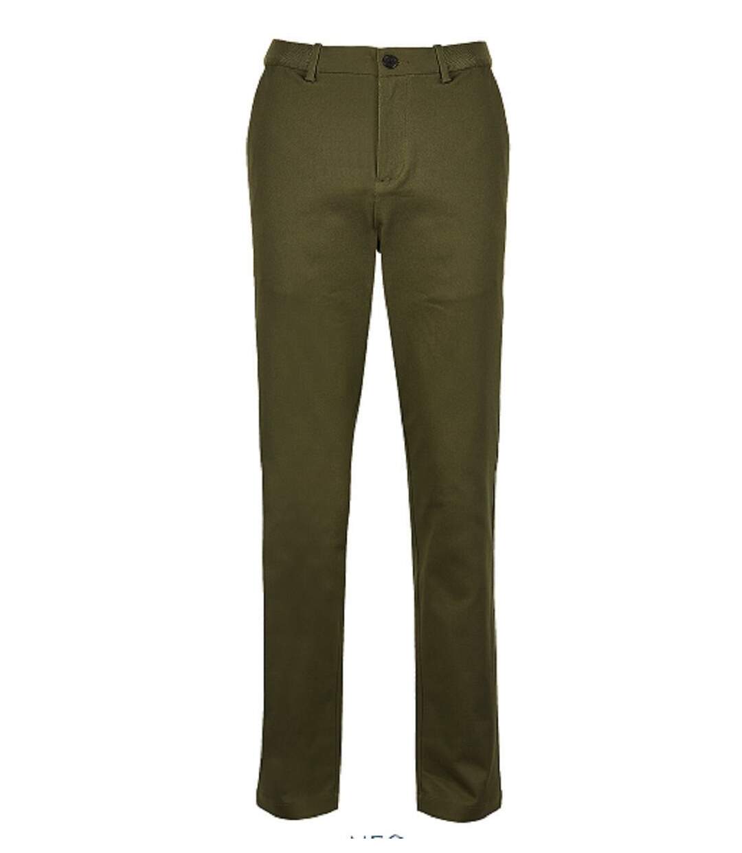 Pantalon chino taille élastiquée - Homme - 03178 - vert kaki intense