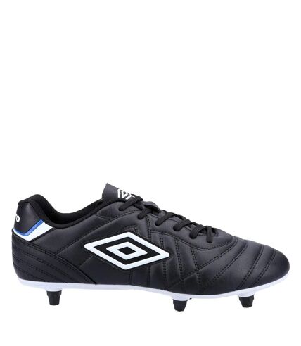 Umbro Mens Soft Ground Soccer Boots (Black/White) - UTFS9097
