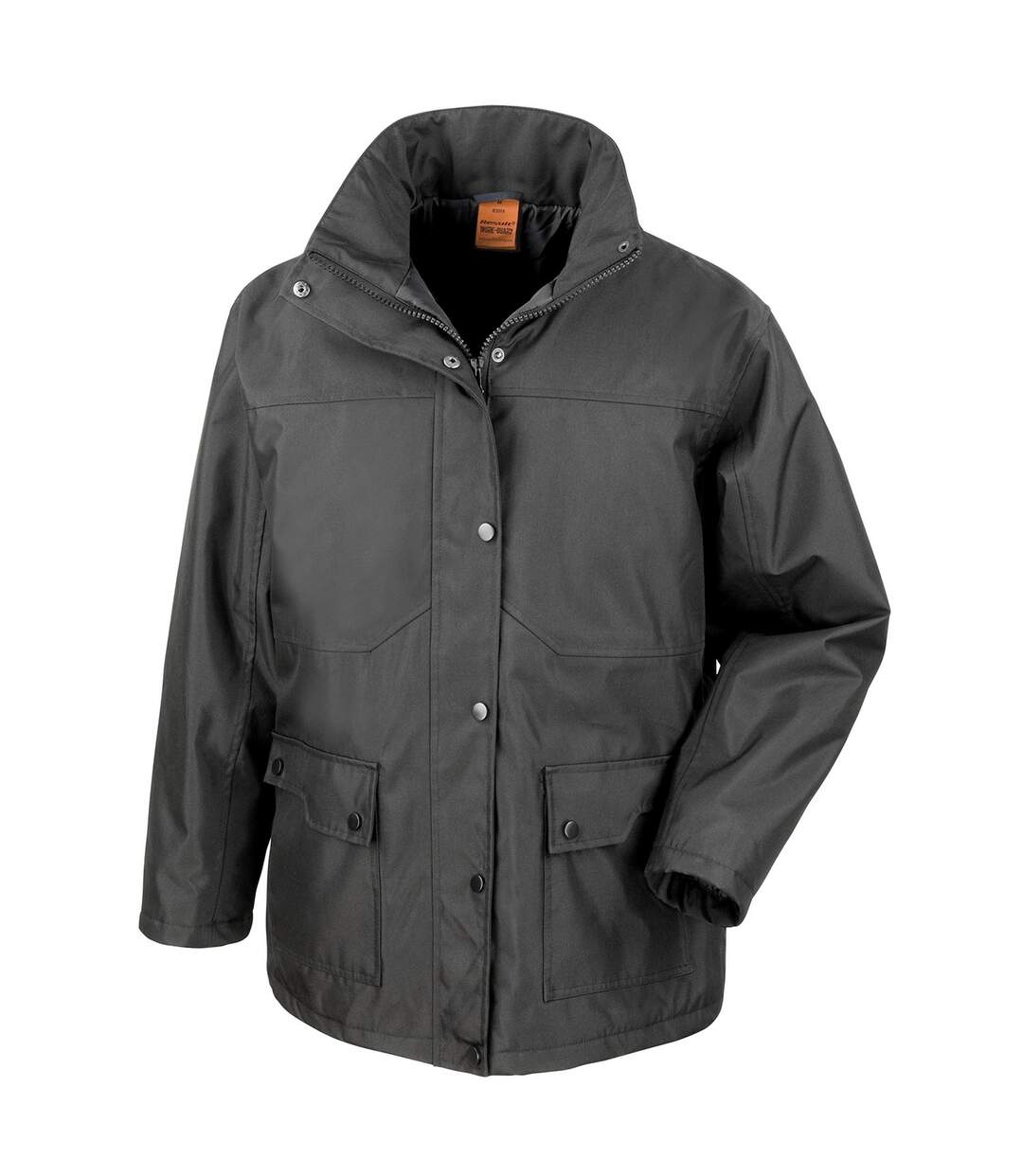 Veste imperméable platinum homme noir WORK-GUARD by Result-1