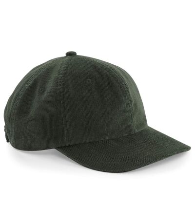 Beechfield Mens Heritage Cord Cap (Dark Olive) - UTRW5985