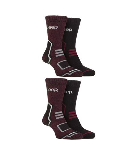 4 Pack Mens Warm Thermal Boot Socks for Winter