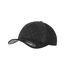 Childrens/kids Diamond Quilt Baseball Cap Black Flexfit-1
