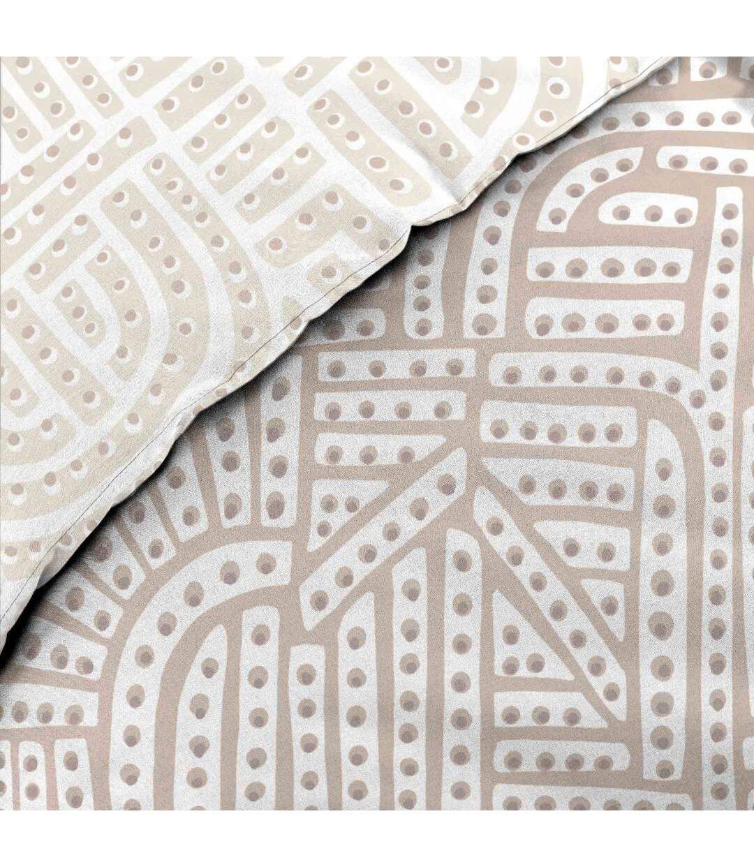 Parure de Lit Réversible 3 Pièces Eliot 240x220cm Naturel-4