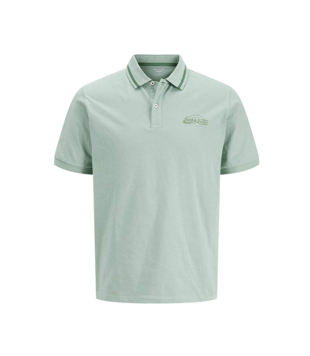 Polo vert homme jack & jones jordean-1