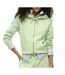 Sweat zippé vert clair femme superdry essential-1