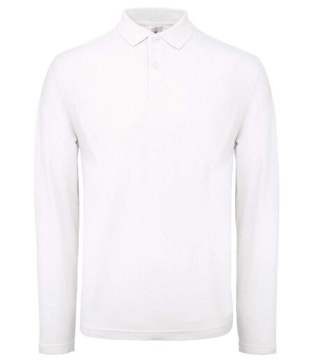 Polo manches longues - Homme - PUI12 - blanc