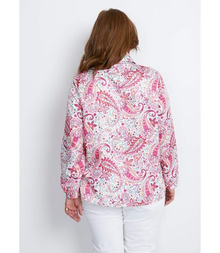 Chemisier long droit boutonné en satin