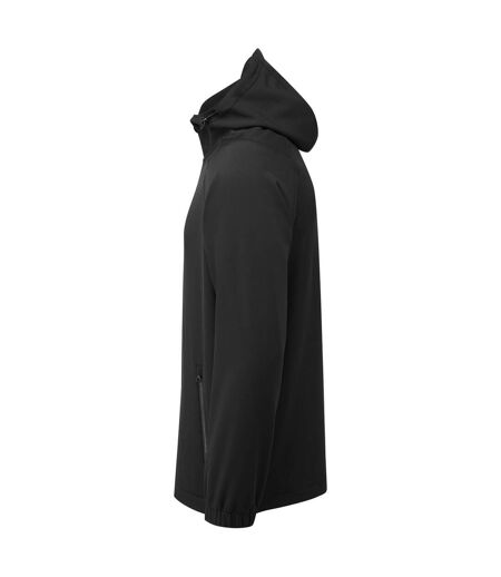 Mens 2 Layer Hooded Jacket Black 2786