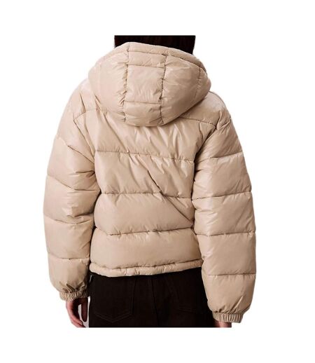Doudoune beige femme calvin klein jeans shine