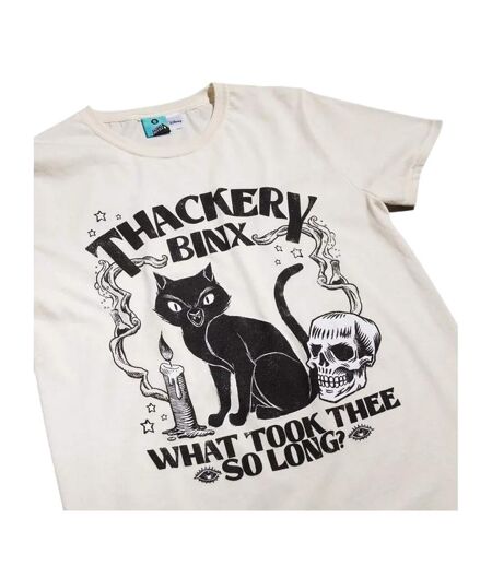 T-shirt Motif Thackery Binx Adulte Beige Hocus Pocus