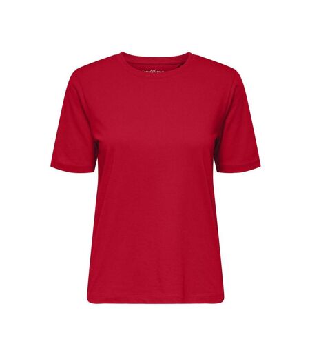 T-Shirt rouge femme only happy