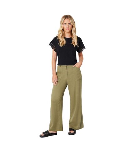 Pantalon femme vert kaki Dorothy Perkins