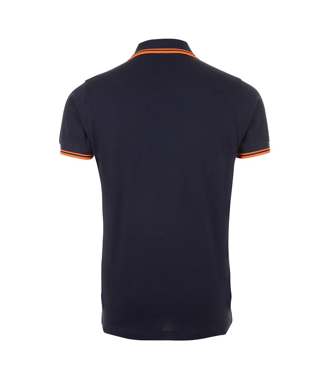 Polo manches courtes pasadena homme bleu marine/orange SOLS