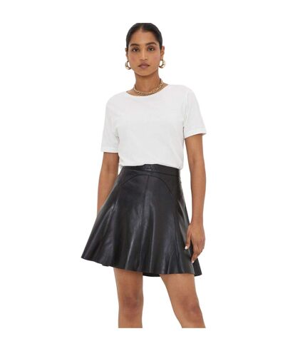 Dorothy Perkins Womens/Ladies Leather Mini Skirt (Black) - UTDP4100