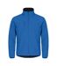 Mens Classic Soft Shell Jacket Royal Blue Clique-4