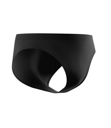 Mens Big Logo Endurance+ Swim Briefs Black Speedo