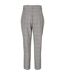 Womens/ladies Plaid Paperbag Petite Trousers Grey Vero Moda-3