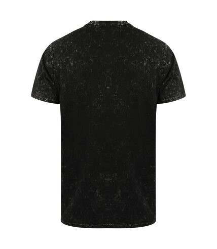 T-shirt adulte noir délavé Skinni Fit