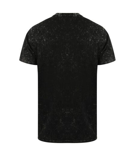 T-shirt adulte noir délavé Skinni Fit