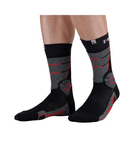 X1 paire de chaussettes noir/rouge mixte monnet trek expert 1