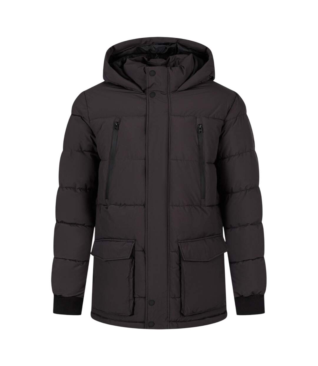Parka Motif/style Uni Homme Gris Minoti-2