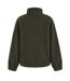 Womens/ladies Fleece Quarter Zip Sweatshirt Khaki Green Slazenger-3