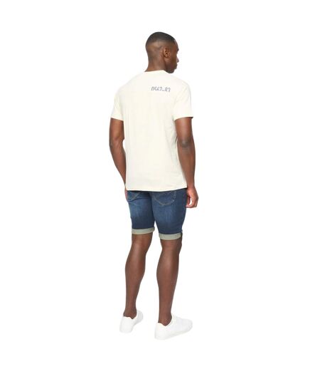 T-shirt seamtext homme blanc cassé Duck and Cover