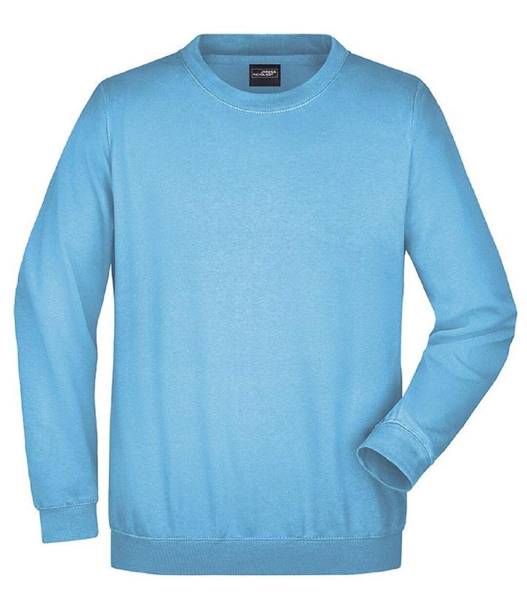 Sweat-shirt col rond - JN040 - bleu ciel - mixte homme femme