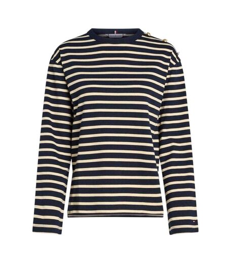 Débardeur Motif/style À Rayures Femme Bleu Marine Tommy Hilfiger