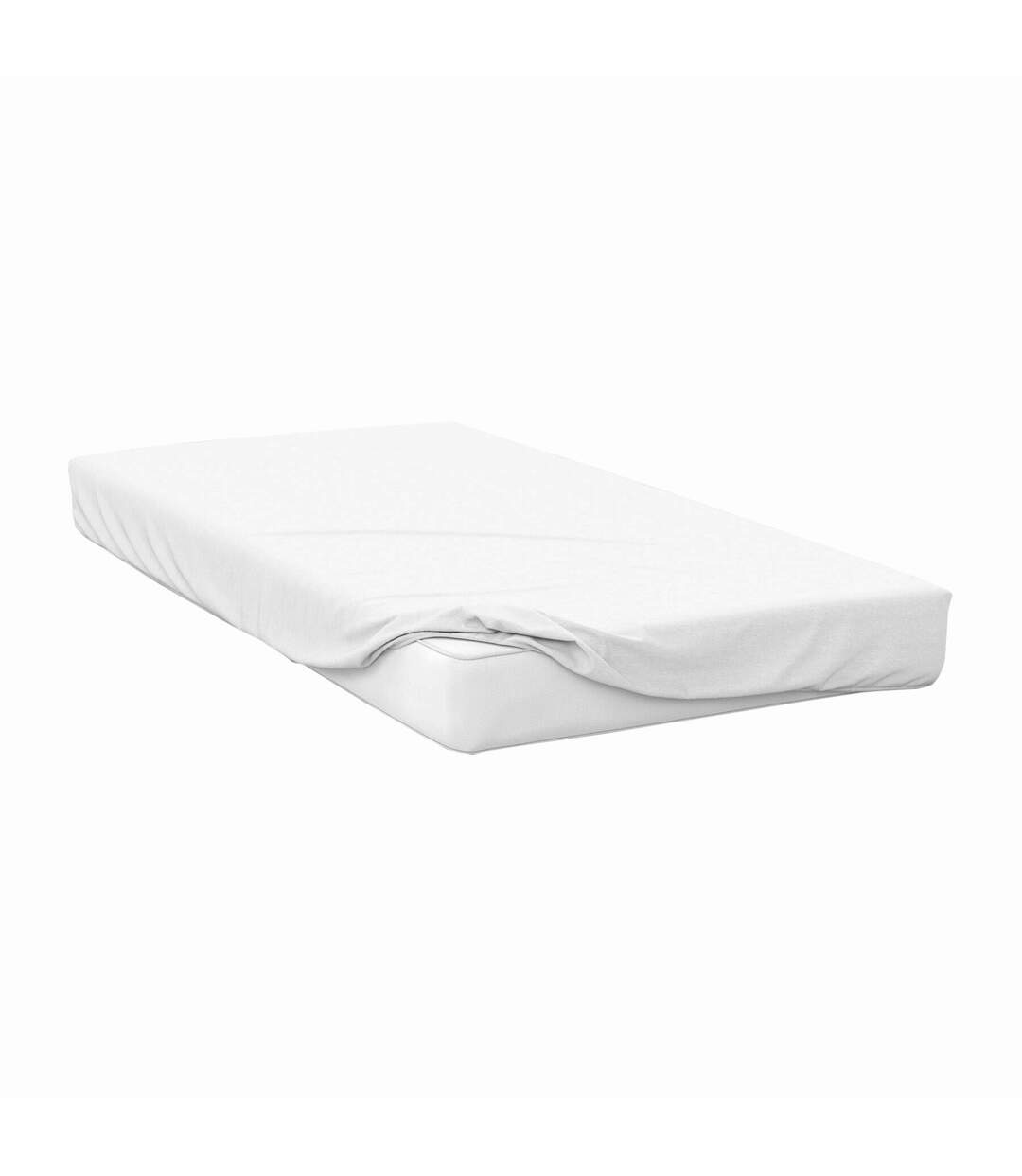 Percale extra deep fitted sheet white Belledorm-1