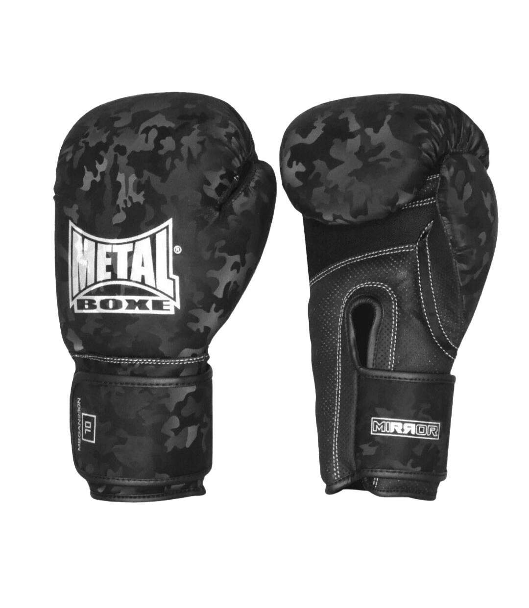 Gants de boxe de compétition noir mixte metal boxe mirror-1